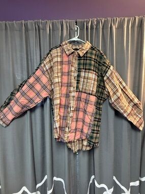 Multicolored Flannel Shirt/Shacket 2X